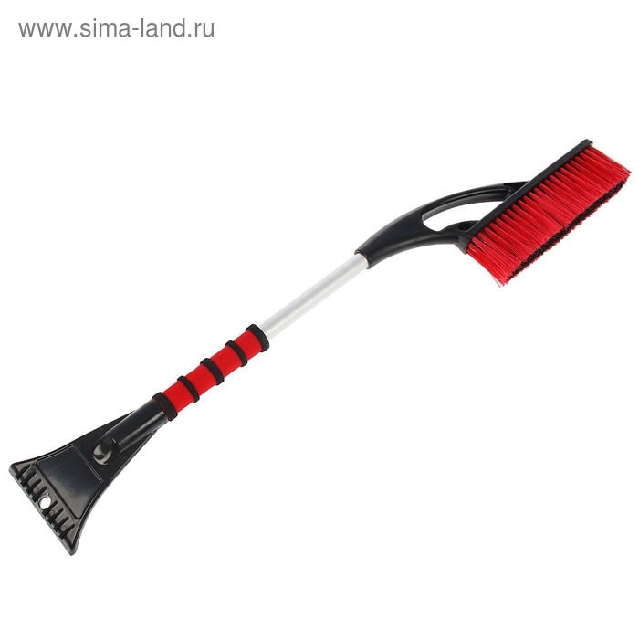 Щетка сметка, со скребком, мягкая ручка, распушенная щетина, AVS WB-6312, 73 cм Щетка сметка, со скребком, мягкая ручка, распушенная щетина, AVS WB-6312, 73 cм