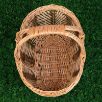 Корзина «Пикник», дно:32×15 см, верх:42×28 см, H=21/37 см, лоза