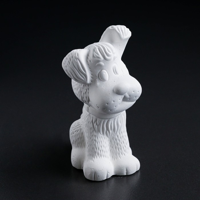 Фигура для раскраски  Фигура для раскраски "Пес сидит" 12х8х8см