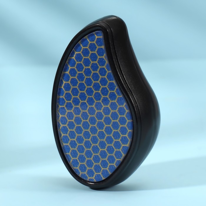 Стеклянная нано-тёрка для ног, 10,5 × 5,5 × 3,3 см, в картонной коробке, цвет чёрный