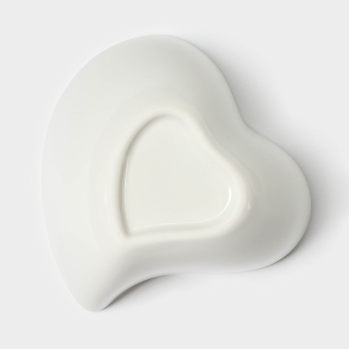 Набор соусников керамический на бамбуковой подставке BellaTenero «Сердце», 4 предмета: 125 мл, цвет белый Набор соусников керамический на бамбуковой подставке BellaTenero «Сердце», 4 предмета: 125 мл, цвет белый