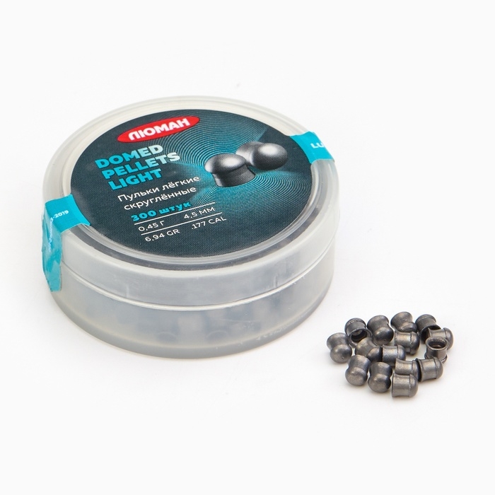 Пули для пневматики  Пули для пневматики "Domed pellets Light" кал. 4,5мм, 0,45гр, 300шт
