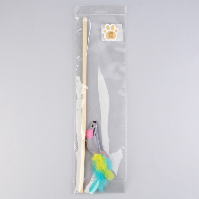 Дразнилка из фетра «Мышка», 7,8х3,1 см Дразнилка из фетра «Мышка», 7,8х3,1 см