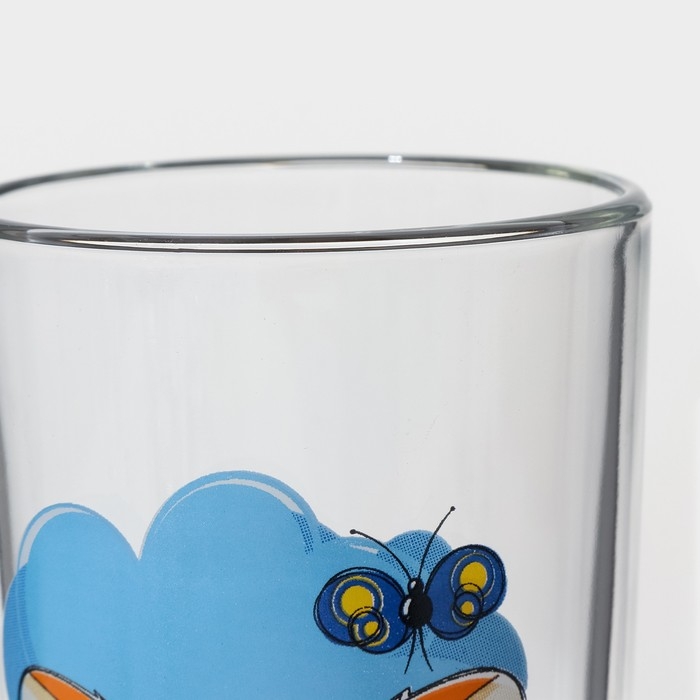 Набор стаканов «Верные друзья», стеклянный, 230 мл, 6 шт, рисунок микс Набор стаканов «Верные друзья», стеклянный, 230 мл, 6 шт, рисунок микс