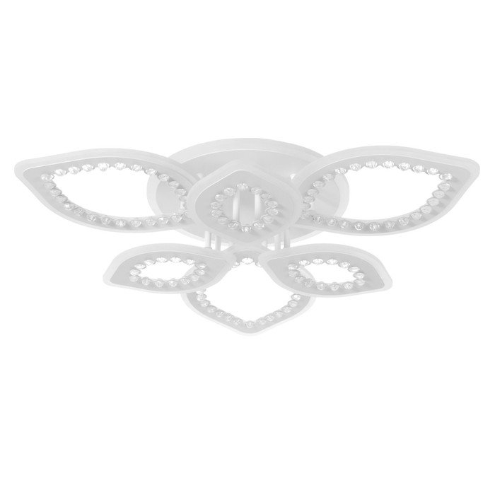 Люстра с ПДУ Люстра с ПДУ "Алина" LED 150Вт 3000-6000Вт RGB белый 60х60х13,5см BayerLux