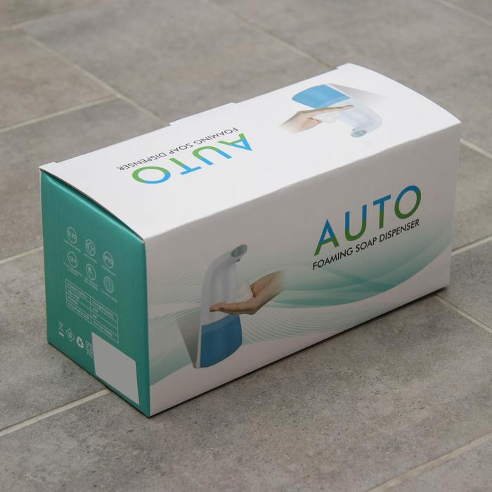 Диспенсер для антисептика/пенного мыла, 300 мл, сенсорный на батарейках, цвет белый Диспенсер для антисептика/пенного мыла, 300 мл, сенсорный на батарейках, цвет белый