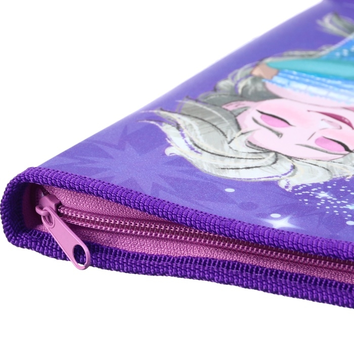 Папка пластиковая для тетрадей А5, на молнии, Холодное сердце Папка пластиковая для тетрадей А5, на молнии, Холодное сердце