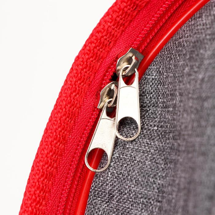 Сумка - переноска для животных, каркасная, складная, 40 х 25 х 26 см, красно-серая Сумка - переноска для животных, каркасная, складная, 40 х 25 х 26 см, красно-серая