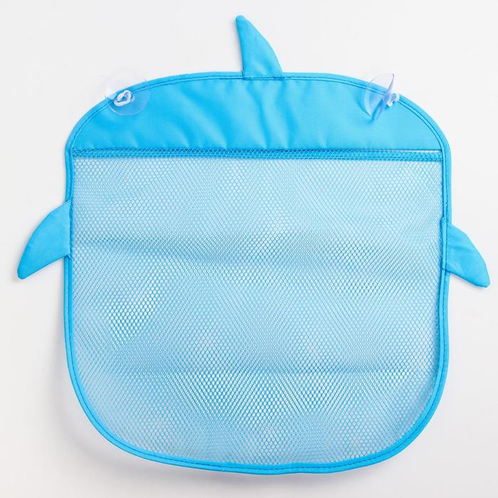 Сетка для хранения игрушек на присосках «Акула» Сетка для хранения игрушек на присосках «Акула»