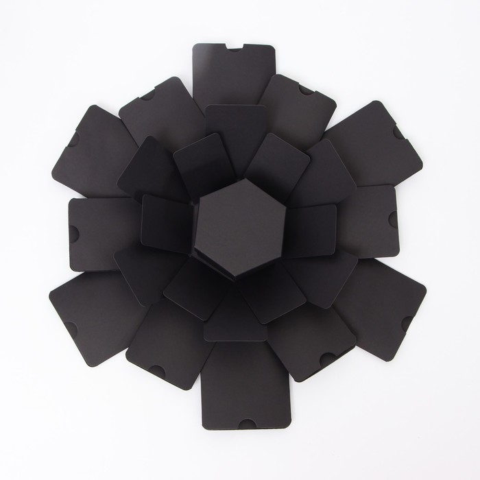 Коробка-сюрприз раскладушка, Черная