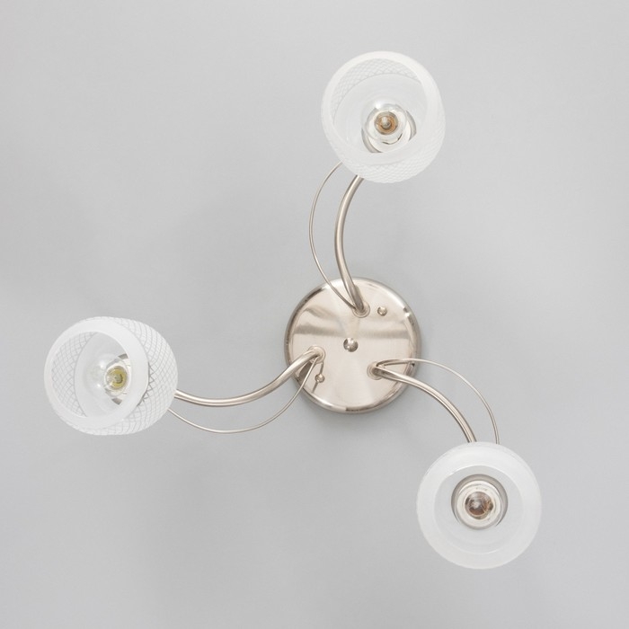 Люстра потолочная Бетти 3х40Вт Е14 Хром 54x54x29 см Люстра потолочная Бетти 3х40Вт Е14 Хром 54x54x29 см