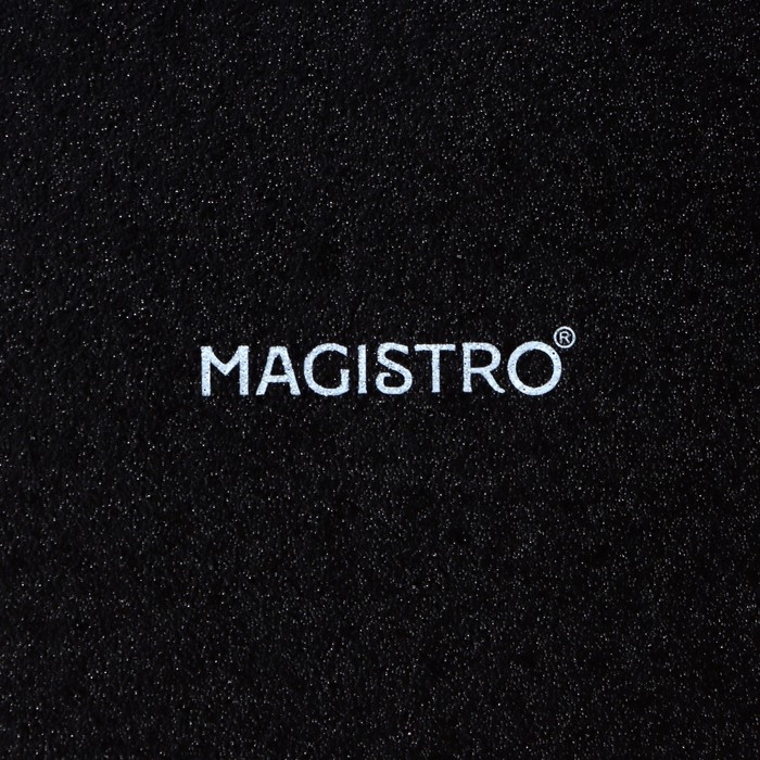 Набор тарелок фарфоровых Magistro Carbon, 26×23 см, цвет чёрный Набор тарелок фарфоровых Magistro Carbon, 26×23 см, цвет чёрный