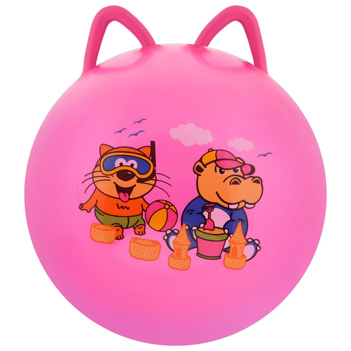 Мяч-прыгун с ушками ZABIAKA, d=45 см, 380 г, цвета МИКС Мяч-прыгун с ушками ZABIAKA, d=45 см, 380 г, цвета МИКС