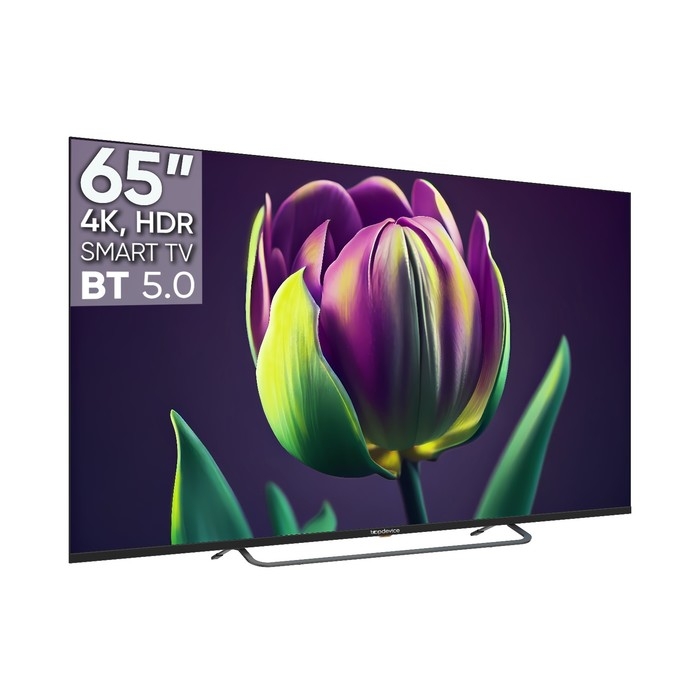 Телевизор Topdevice TDTV65CS06UBK, 65 Телевизор Topdevice TDTV65CS06UBK, 65", 3840x2160,DVB-/T2/C/S2,HDMI 3,USB 2,smart tv,чёрный