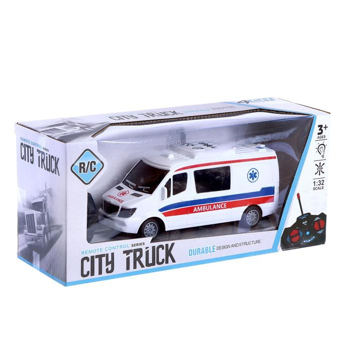Машина радиоуправляемая «Скорая помощь», работает от батареек Машина радиоуправляемая «Скорая помощь», работает от батареек
