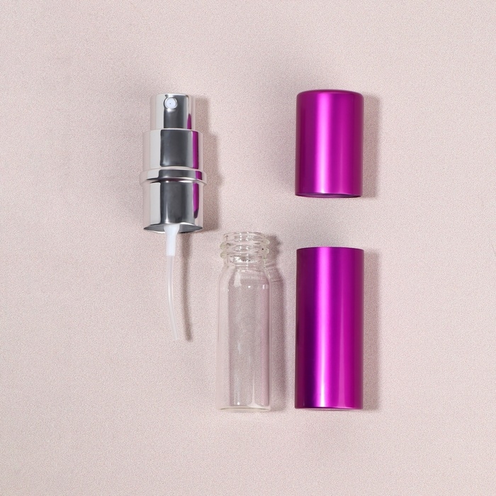 Флакон для парфюма, с распылителем, 10 мл, цвет фиолетовый Флакон для парфюма, с распылителем, 10 мл, цвет фиолетовый