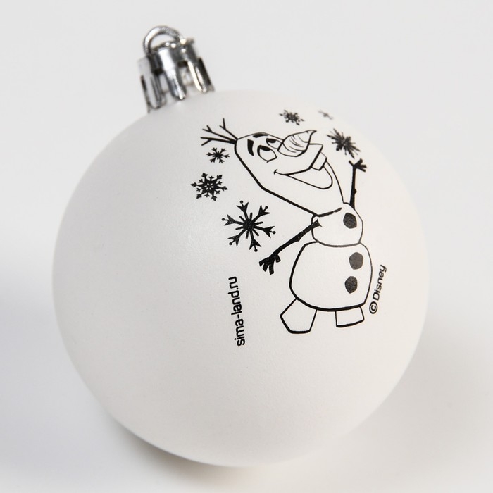 Новый год. Ёлочный шар под раскраску, 5.5 см, Холодное сердце