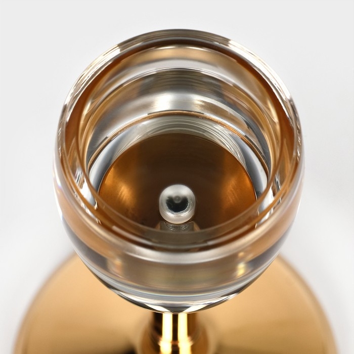 Подсвечник металл, стекло на 1 свечу «Безмятежность» цвет золото 11 х 11 х 21 см Подсвечник металл, стекло на 1 свечу «Безмятежность» цвет золото 11 х 11 х 21 см