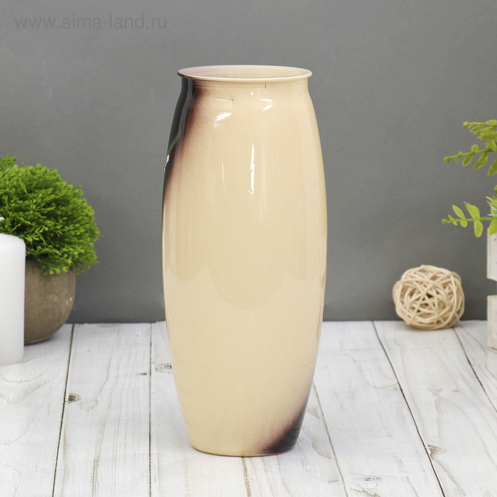 Ваза Ваза "Лилия" роспись на крашеном стекле, d-7см 10х23 см