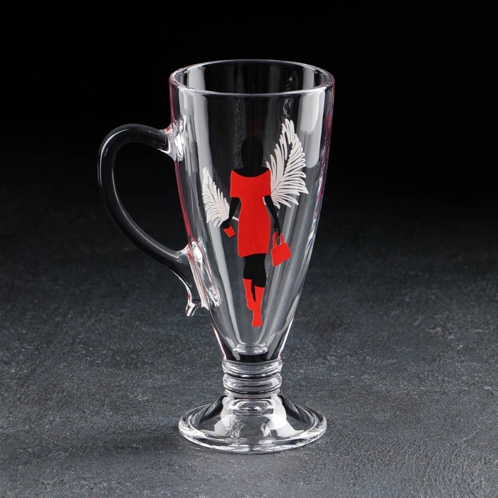 Кружка стеклянная «Мисс», для чая/кофе, 250 мл, МИКС Кружка стеклянная «Мисс», для чая/кофе, 250 мл, МИКС