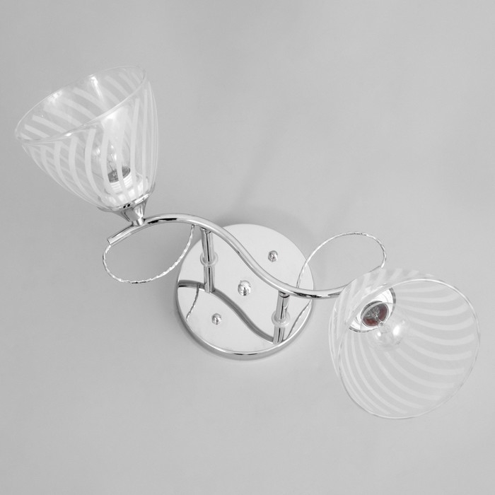 Люстра Люстра "Нора" 2х60Вт Е27 Хром 50х22х26см