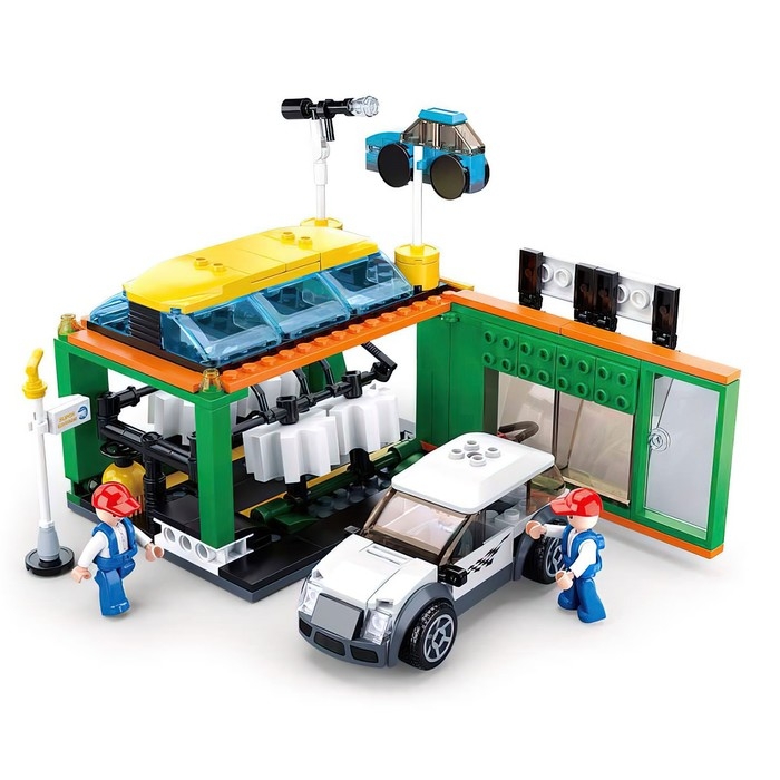 Конструктор Город &laquo;Конвейерная автомойка&raquo;, 323 детали