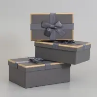 Набор подарочных коробок 3 в 1, прямоугольные 23&times;16&times;9.5 21&times;14&times;8.0 19&times;12&times;6.5 см