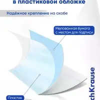 Тетрадь 18 листов в клетку ErichKrause CoverPro fizzy, голубая