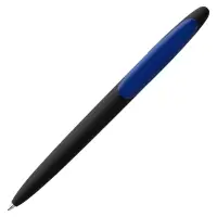 Ручка шариковая Prodir DS5 TRR-P Soft Touch, черная с синим
