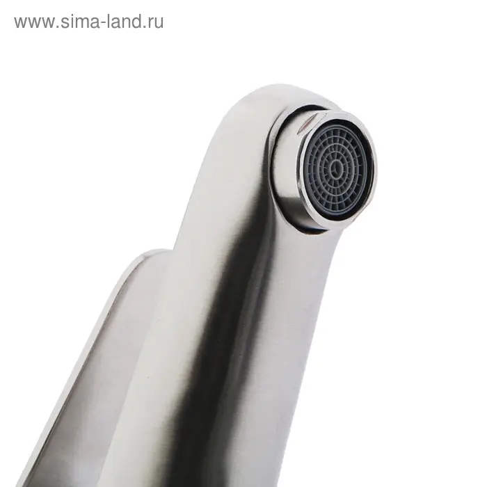 Cмеситель для раковины Accoona A9690, однорычажный, с гайкой, нержавеющая сталь