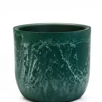 Кашпо со вставкой 1 л d15 см h14см МИКРИТ зеленый слайн
