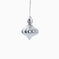 Ёлочные игрушки набор 33 шт. &laquo;Праздничный хоровод&raquo; 4 см, серебро