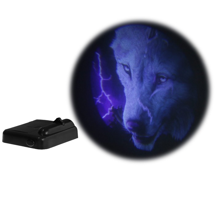 Проекция на дверь, светодиодная, Проекция на дверь, светодиодная, "Волк", набор 2 шт