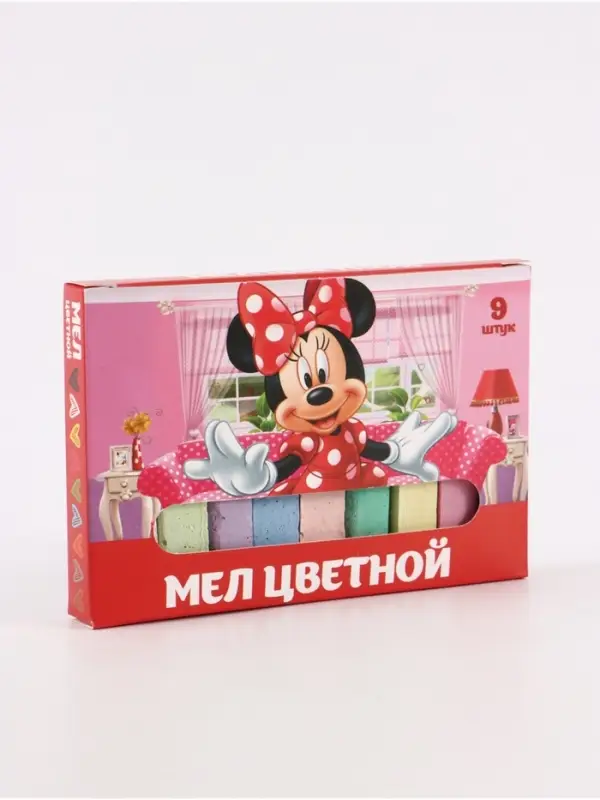 Мелки цветные для асфальта и школьной доски 9 шт. &laquo;Мышка&raquo;