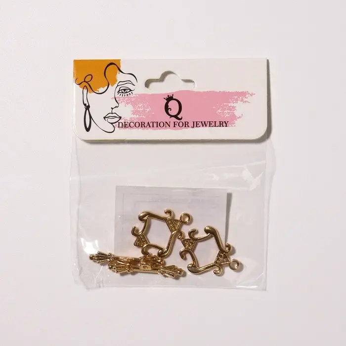 Замок-тоггл «Граф» 5356, (набор 2 шт.), цвет золото