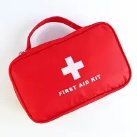 Аптечка дорожная First Aid, красная, 24&times;12&times;6 см
