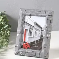 Фоторамка пластик 10х15 см "Моррис" тёмно-серый 19,8х15х2 см