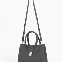 Сумка женская тоут TEXTURA на молнии, 31&times;11&times;21 см, тёмно-серая