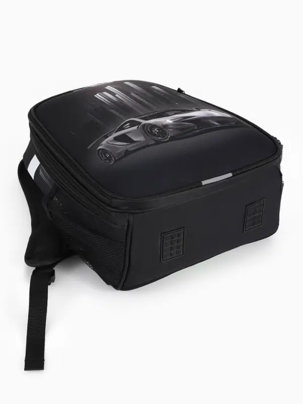 Рюкзак школьный для мальчика &laquo;Тачка&raquo;, Stavia, эргономичная спинка, 30&times;16&times;38 см, чёрный