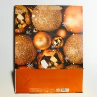 Пакет подарочный новогодний ламинированный &laquo;С Новым годом&raquo;, L 31&times;40&times;11.5 см