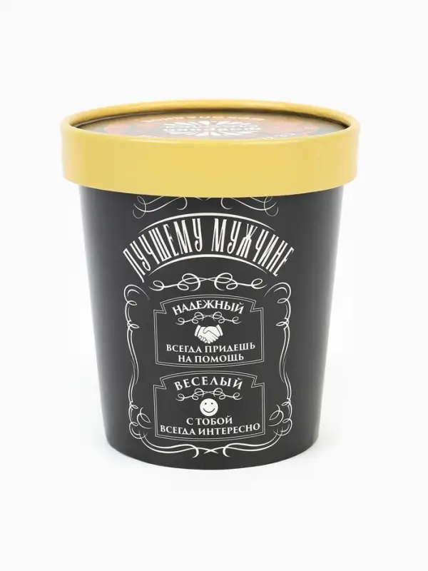 Подарочный набор &laquo;Настоящему мужчине&raquo;: чай чёрный с бергамотом 50 г, печенье брауни 120 г, конфеты с шоколадной начинкой 110 г