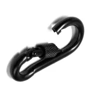 Карабин монтажный с фиксатором ТУНДРА krep, DIN5299D, 6×60 мм, черный, 1 шт. Карабин монтажный с фиксатором ТУНДРА krep, DIN5299D, 6×60 мм, черный, 1 шт.