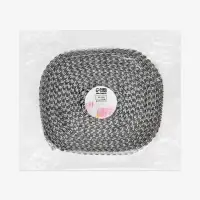 Лента с имитацией страз, 6 см, 9&plusmn;1 м, цвет серебряный