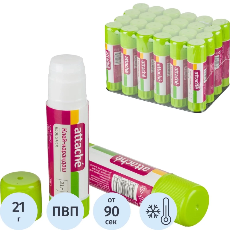 Клей-карандаш 21 г Attache