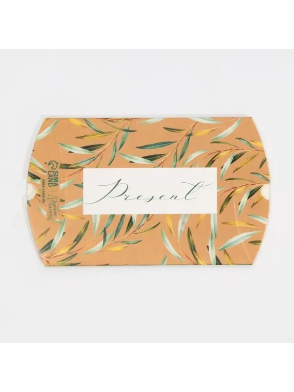 Коробка подарочная складная фигурная, упаковка, &laquo;Крафт&raquo;, 11 х 8 х 2 см