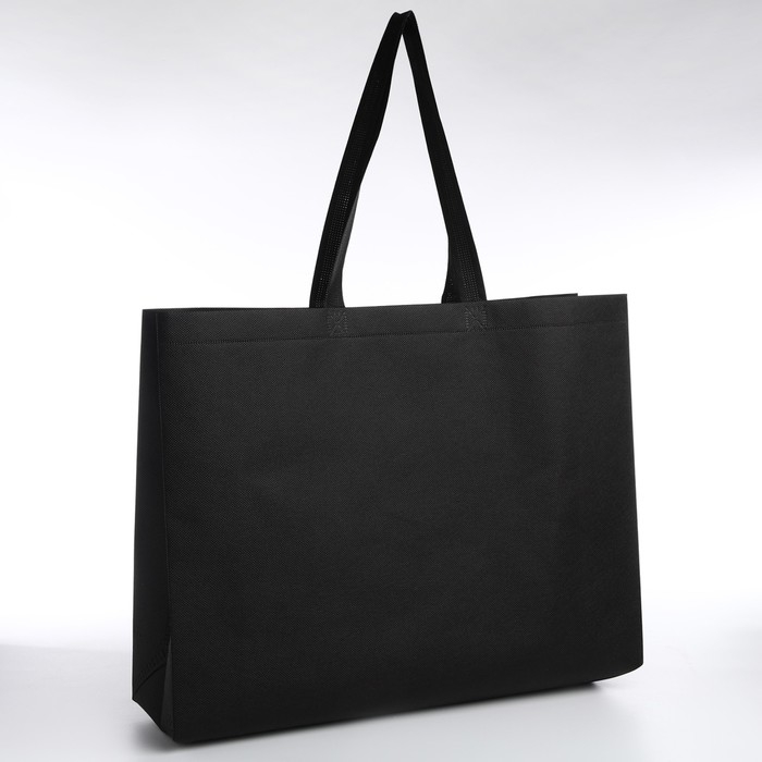 Сумка пляжная без застёжки, цвет чёрный Сумка пляжная без застёжки, цвет чёрный