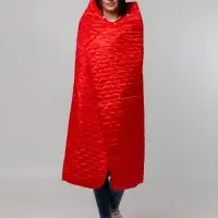 Плед-пончо для пикника SnapCoat, красный