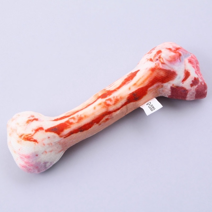 Игрушка для собак с пищалкой «Косточка» из текстиля, 19,6 х 6,6 см Игрушка для собак с пищалкой «Косточка» из текстиля, 19,6 х 6,6 см