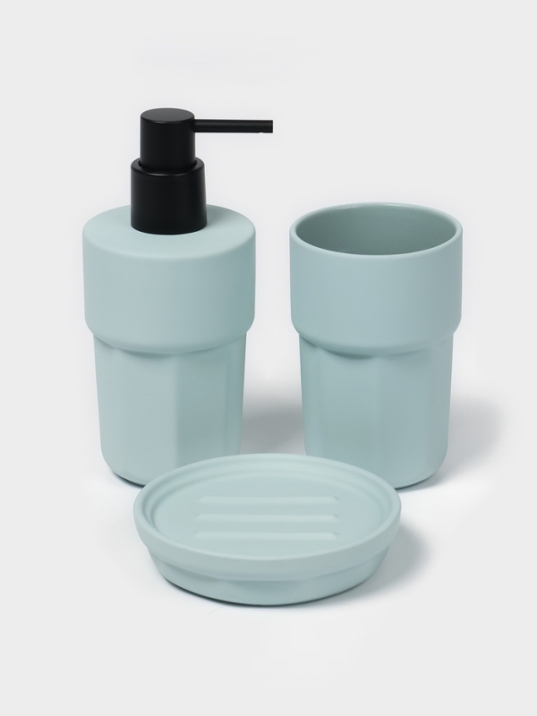 Набор для ванной Набор для ванной "Modern" 3 предмета (дозатор для мыла, стакан, мыльница)