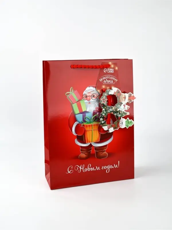 Пакет подарочный «Новогодняя сказка», с очками, 31 × 11 × 40 см Пакет подарочный «Новогодняя сказка», с очками, 31 × 11 × 40 см